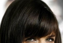 Cabelo curto com Franja 2025: Cortes, Penteados Foto de cabelos curtos com franja sobre a testa